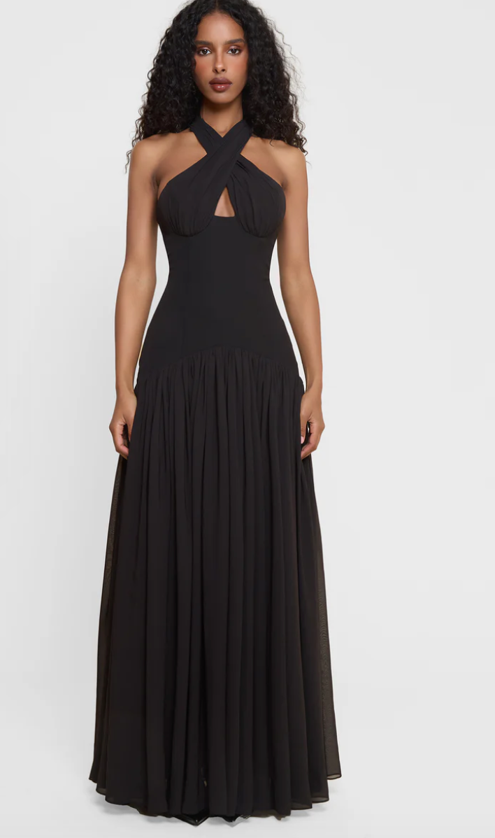 HARMONY HALTER CORSET BLACK- LEAU Rent My Dress HARMONY HALTER CORSET BLACK- LEAU Rent My Dress
