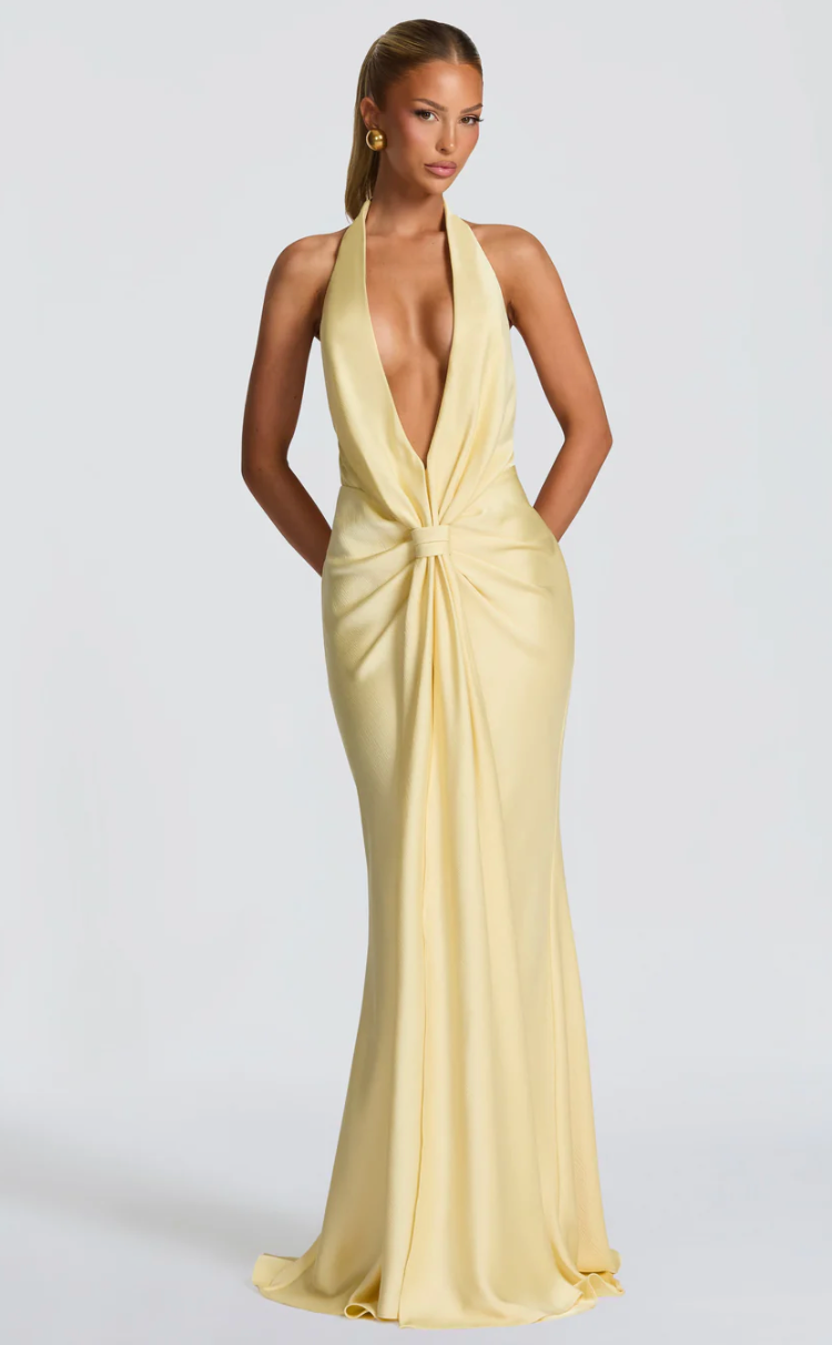 babyboo yellow dress LINETTE GOWN LEMON