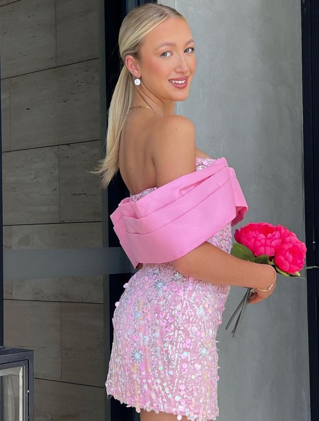 eliya the label pink dress Whitney Dress
