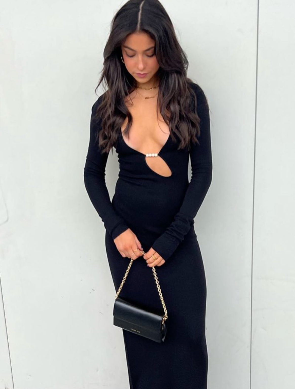 KINETIC BEADED LONG SLEEVE MAXI DRESS-SIR THE LABEL Rent My Dress KINETIC BEADED LONG SLEEVE MAXI DRESS-SIR THE LABEL Rent My Dress