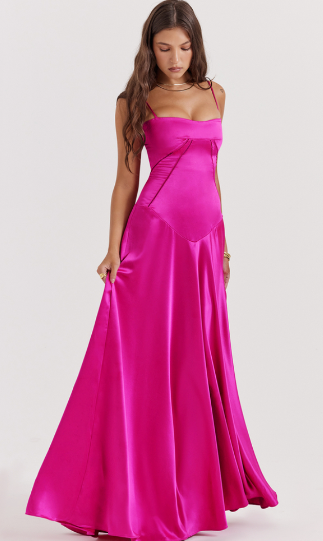 house of cb persephone dress pink House OF CB Persephone Corset Maxi Dress