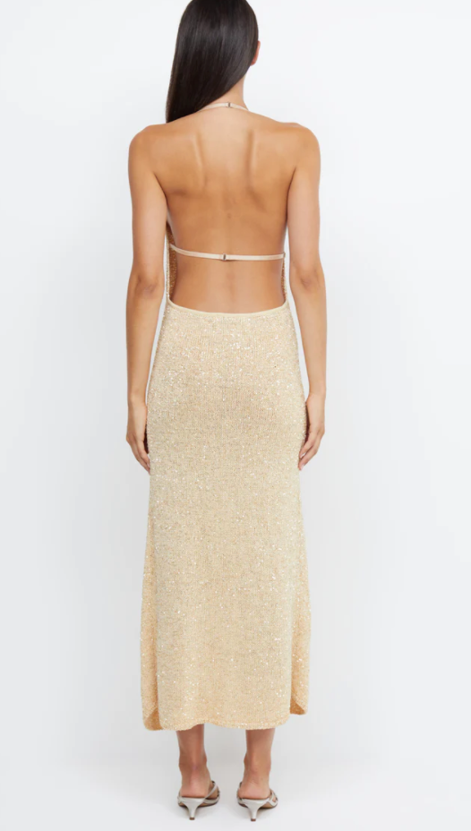 SADIE SPLIT KNIT MIDI DRESS- BEC & BRIDGE – Rent My Dress