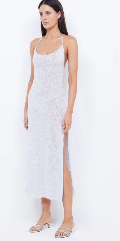 SADIE SPLIT KNIT MIDI DRESS- BEC & BRIDGE