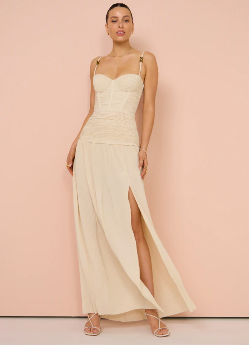 Double Time Pleat Dress