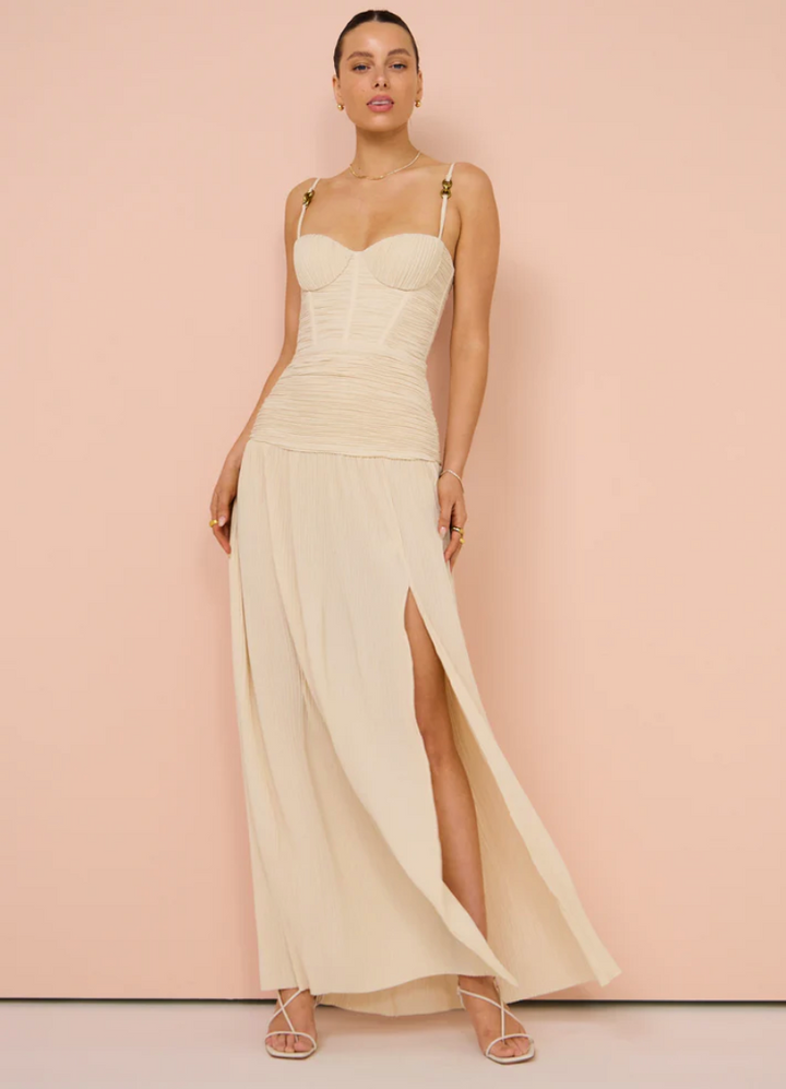 Double Time Pleat Dress