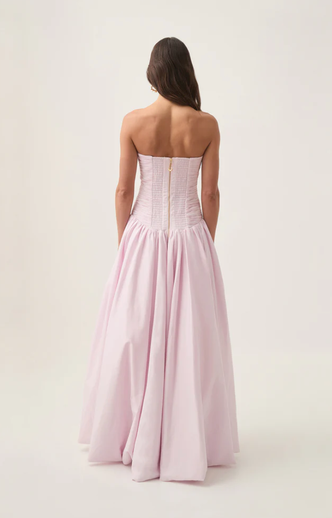 Violette Bubble Hem Maxi Dress BABY PINK - AJE Rent My Dress Violette Bubble Hem Maxi Dress BABY PINK - AJE Rent My Dress