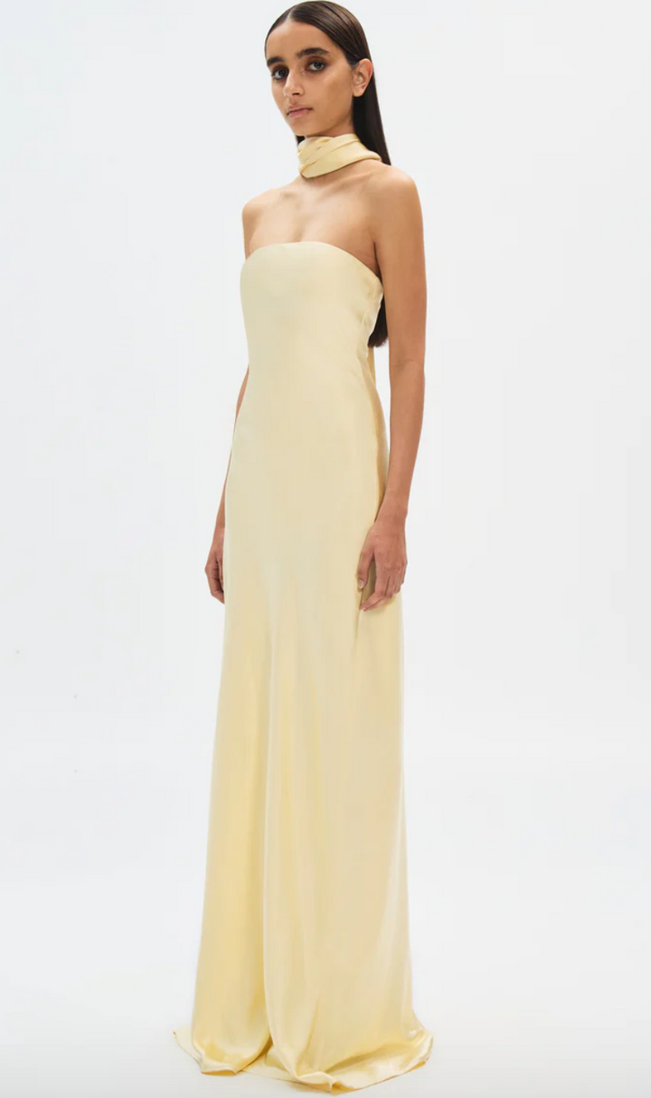 LILIA SATIN MAXI DRESS- MISHA COLLECTION  Rent My Dress