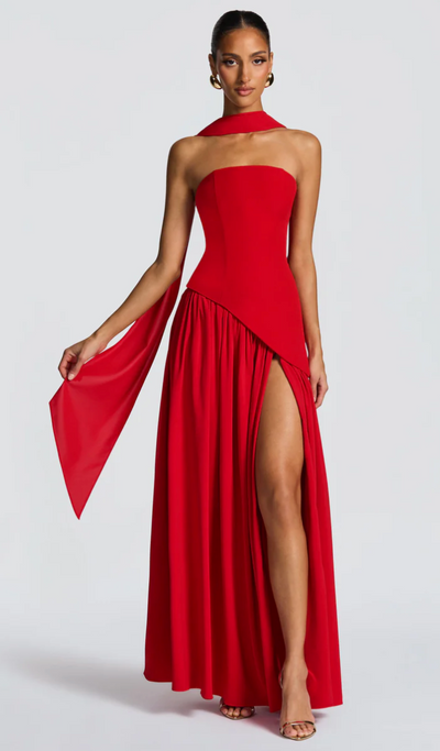 MALIYAH MAXI DRESS - RED