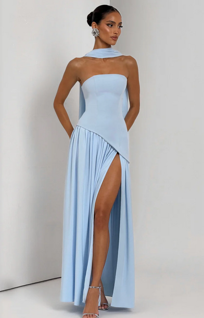 MALIYAH MAXI DRESS - BABYBOO BABY BLUE