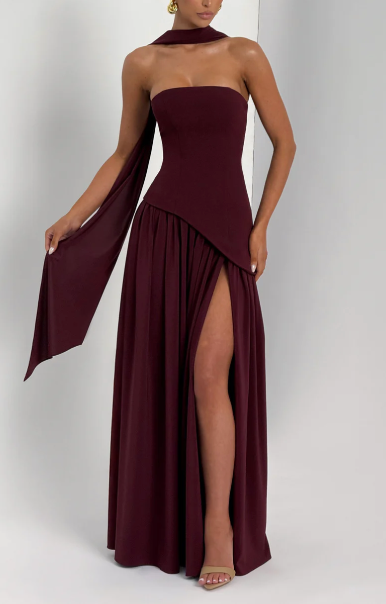 yulia maxi dress cherry lacquer MALIYAH Women's Crochet Sequin Dress 28/5X Size:9 Out of stock Strapless neckline