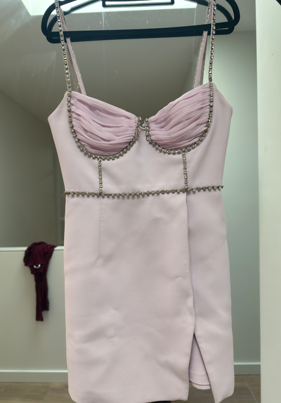 SELLING. Embellished crêpe minidress-SELF-PORTRAIT