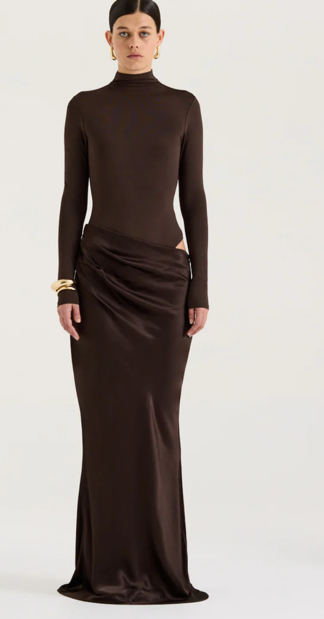 Soraia Long Sleeve Dress- HENNE