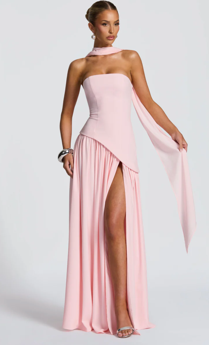 MALIYAH MAXI DRESS - BABYBOO BABY PINK