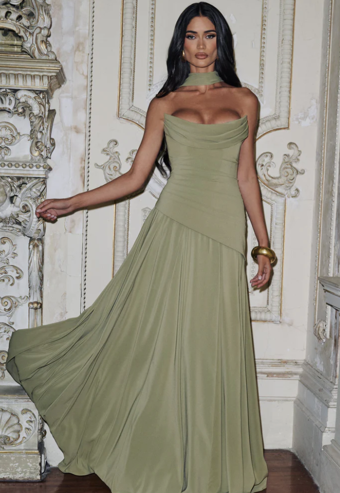 PATRICIA MAXI DRESS-BABYBOO SAGE