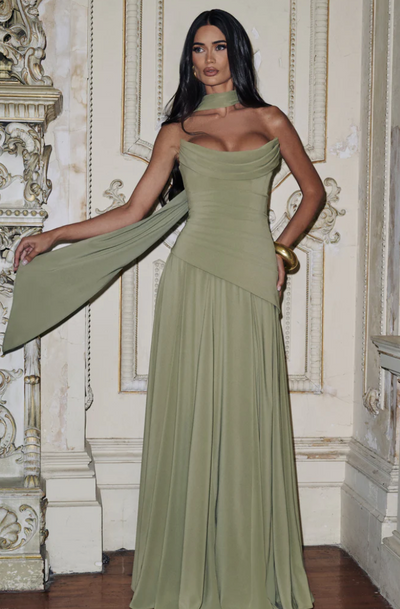 PATRICIA MAXI DRESS-BABYBOO SAGE