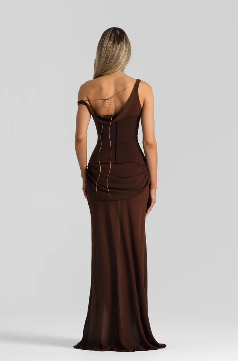 CADENCE GOWN- NATALIE ROLT BROWN – Rent My Dress