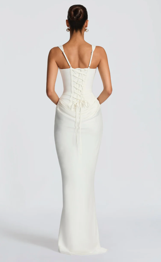 CORNELIA MAXI DRESS - BABYBOO WHITE