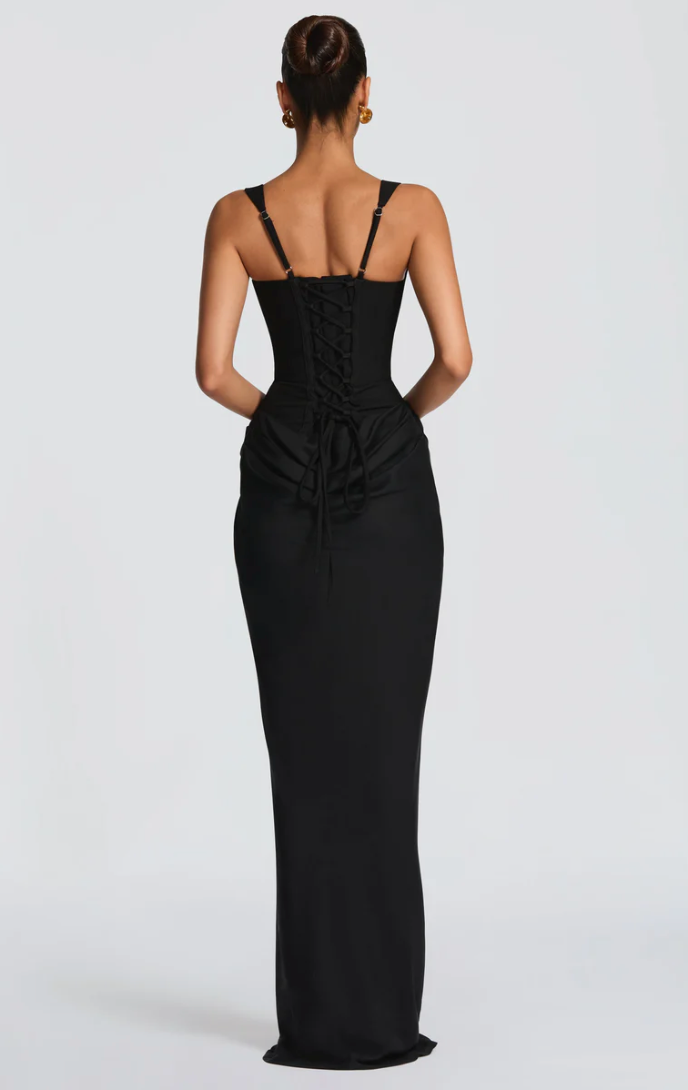 CORNELIA MAXI DRESS - BABYBOO BLACK